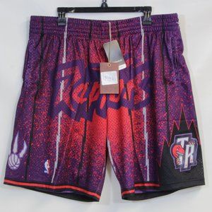 Mitchell & Ness Men's Toronto Raptors Spray Paint Swingman Shorts Size 2XL